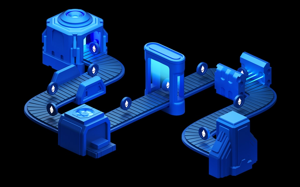 Token distribution assembly